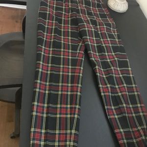 J Crew plaid crop pants